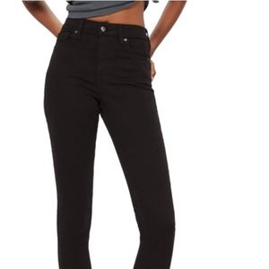 Topshop Moto Jamie Jeans Black (W26 L32)